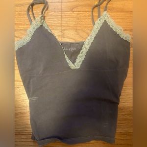 Brandy melville gray lace tank
